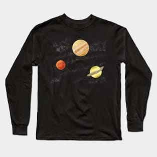 Mars, Jupiter, and Saturn Long Sleeve T-Shirt